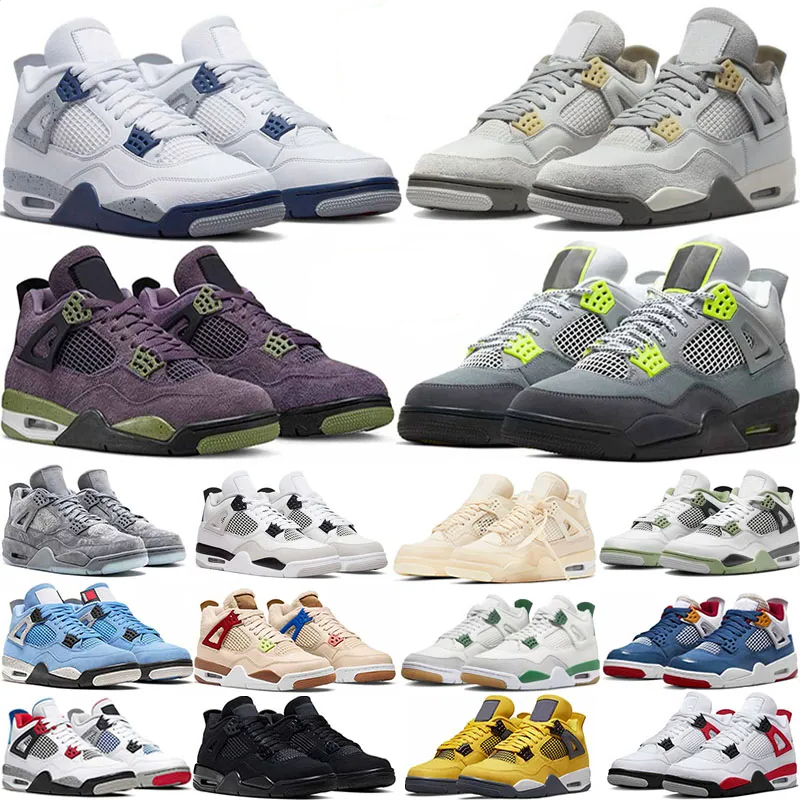 2023 Luxury Jumpman 4 Mens Basketball Shoes 4s Photon Dust Red Cement Canyon Purple Military Black University Blue Sail Oreo Neon Men Women Sneakers Trainers Size 13, Pewter
2023 Luxury Jumpman 4 Mens Basketball Shoes 4s Photon Dust Red Cement Canyon Purple Military Black University Blue Sail Oreo Neon Men Women Sneakers Trainers Size 13, Pewter