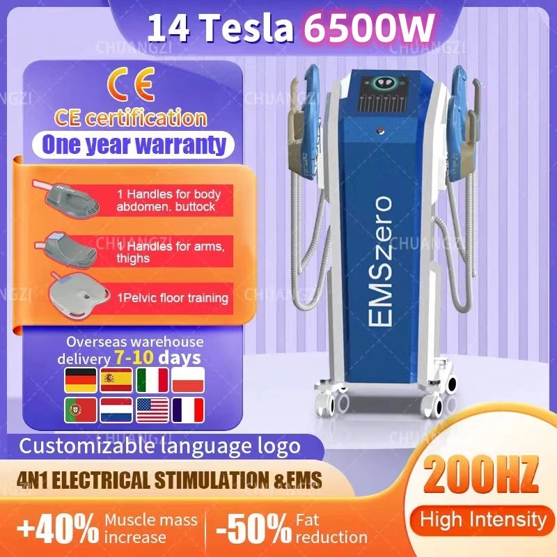 2023 DLS-EMSLIM Nova Hi-emt EMS Machine 14 Tesla 6500W Body Slimming Muscle Sculpt Pelvic Stimulation Pad Optional For Salon
2023 DLS-EMSLIM Nova Hi-emt EMS Machine 14 Tesla 6500W Body Slimming Muscle Sculpt Pelvic Stimulation Pad Optional For Salon