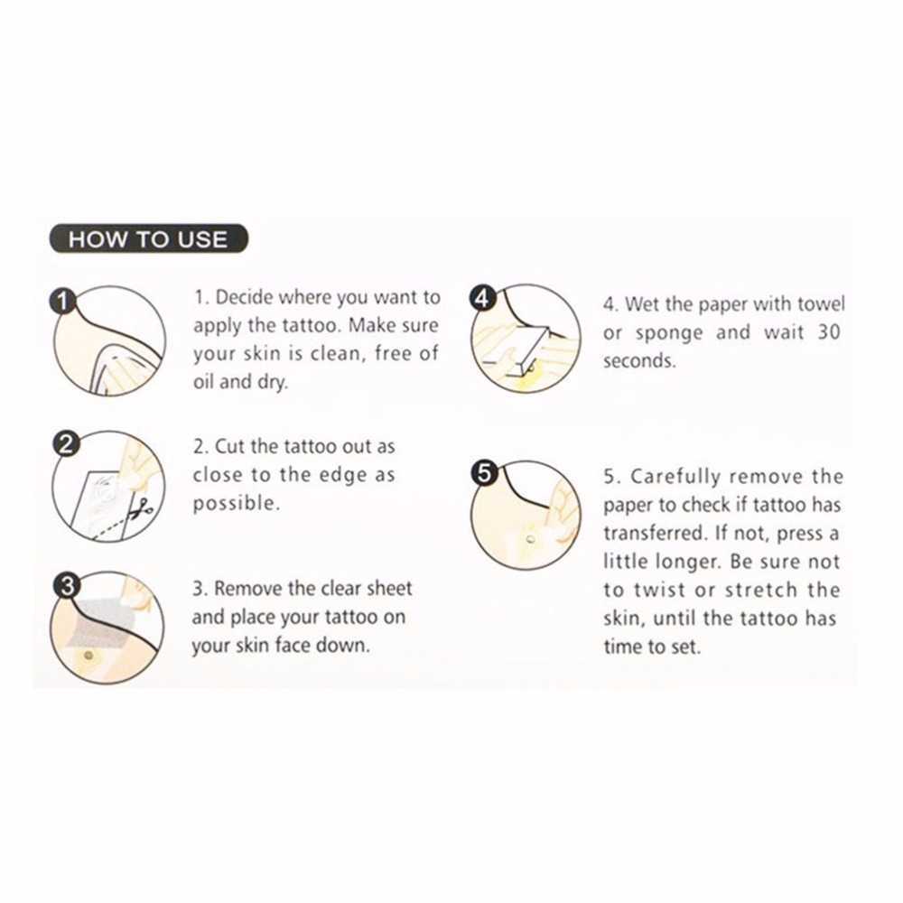 5 PC Temporary Tattoos Stylish 3D New Man's Half Sleeve Arm Temporary Totem Tattoo Stickers Body Art Tatoos Boys Beauty Tools Z0403