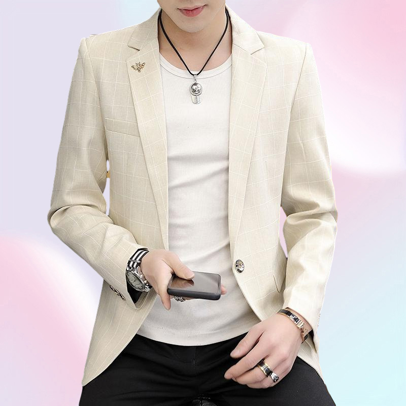 Men039s Suits Blazers Men39s Blazer Fashion Spring Summer Clothing Male Suit Jacket Casual Slim Fit Fancy Party Singer Bla