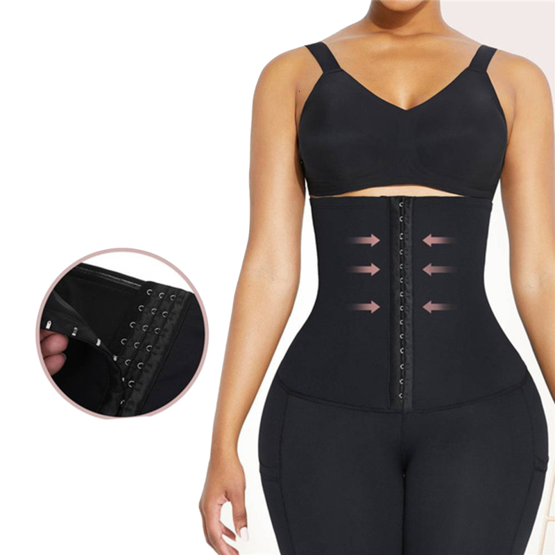 Women's Shapers Women's Company Abdominal Control With Hook Hip Lift Shaping Underwear Waist Trainer Shaping Shorts Women's Weight Loss