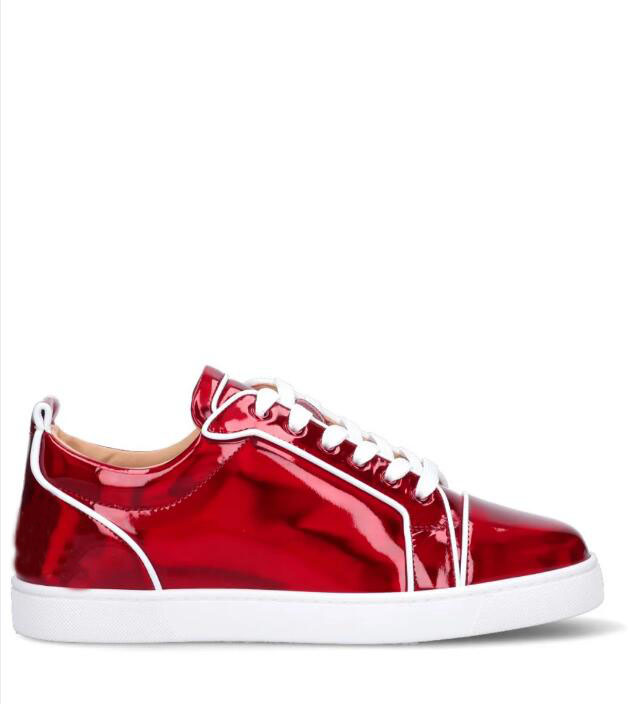 Luxury designer Men casual shoes red bottom spiked sneaker fun Junior Spikes Flat white genuine leather sports low tops skate lace up outdoor walking trainers, 24
Luxury designer Men casual shoes red bottom spiked sneaker fun Junior Spikes Flat white genuine leather sports low tops skate lace up outdoor walking trainers, 24