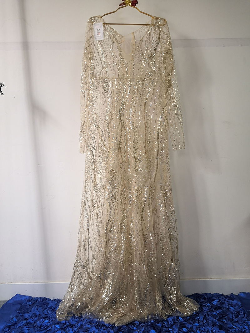 Maternity Dresses Bohemian Lace Maternity Dress For Po Shoot Bling Glitter Full Sleeves Clothes PoShoot Baby Shower Gown Pography Dress 230417