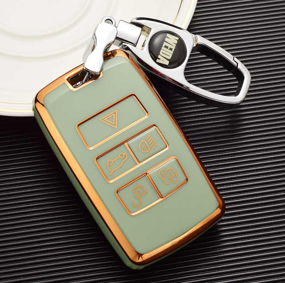 Car Key Plating TPU Car Key Cover Case Ring for Land Rover Range Rover Discovery 5 Sport for JAGUAR XE XF XJ F E-Pace F-Pace Accessories 2024 H250113