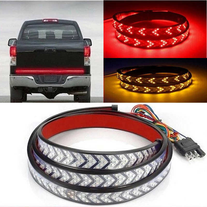 Dynamic Pickup DRL Turn Signal Lamp Tail Truck Tailgate Light Bar LED Strip Reverse Brake Lamp Sequential Flowing Turning Lamp