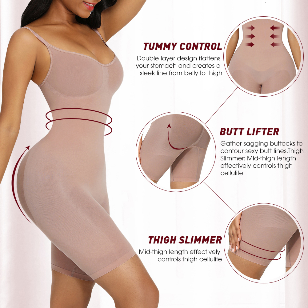 Women's Shapers Body Shaper Fajas Colombianas Seamless Women's Tight Fit Weight Loss Waist Trainer Shaping Top Push Up Tight Chest 230404
