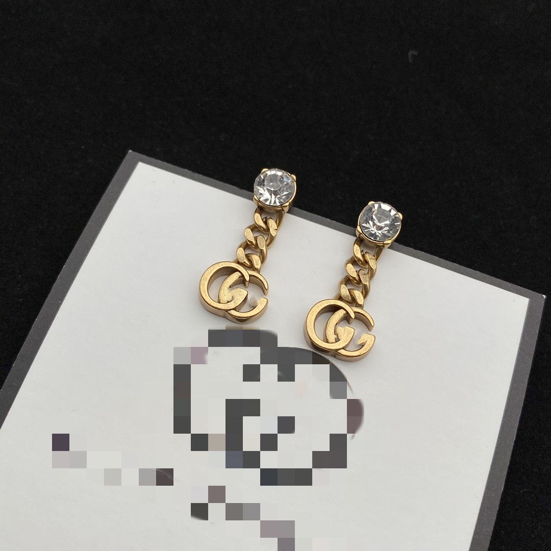 Double letter earrings High Quality Necklace Cuban Earrings Necklace Punk Vintage Master Design Women's New Year Jewelry Accessories G1
Double letter earrings High Quality Necklace Cuban Earrings Necklace Punk Vintage Master Design Women's New Year Jewelry Accessories G1
