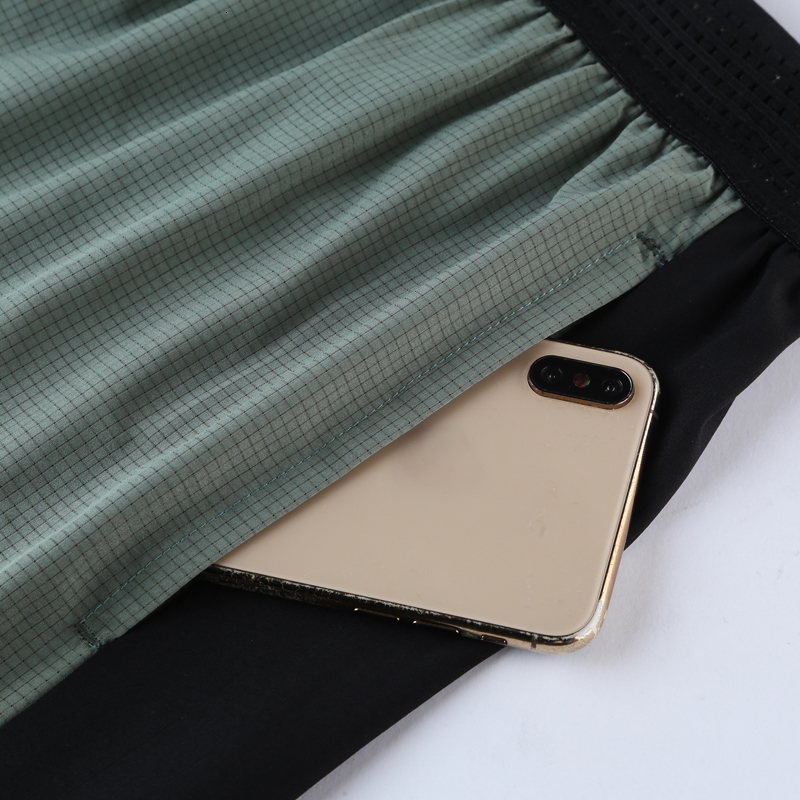 Men's Shorts 2-in-1 Men's Sprint Quick Dry Sprint Lined Marathon Zip Pocket Sprint Double Layer Sports Sprint 230404