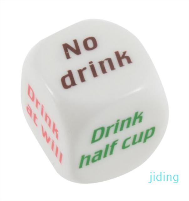 wholeParty Drink Decider Dice Games Pub Bar Fun Die Toy Gift KTV Bar Game Drinking Dice 25cm 100pcs