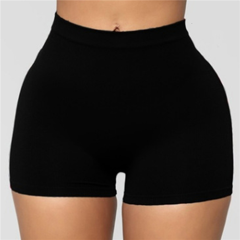 Womens Shorts Summer Women Casual High Elastic Waist Tight Fitness Slim Skinny Dancing Solid Color Female Girl Exercise 230404