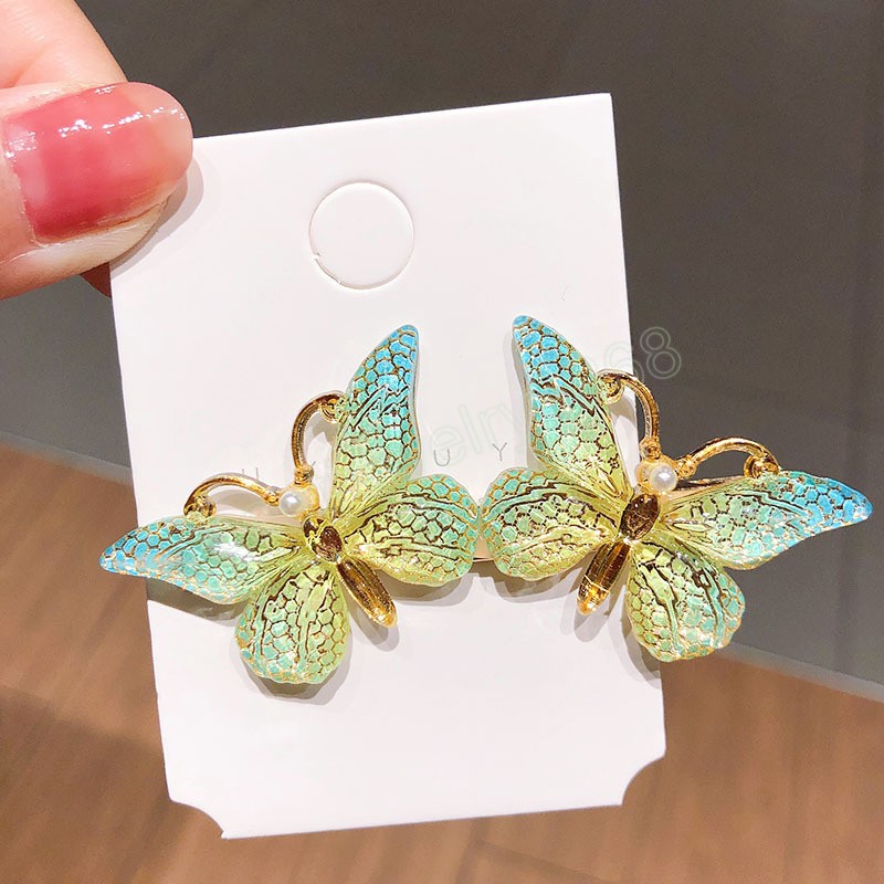 Cute Colorful Butterfly Hairpin For Women Girls Sweet Hair Clip Barrette Headband Fashion Hair Ornament Accessories