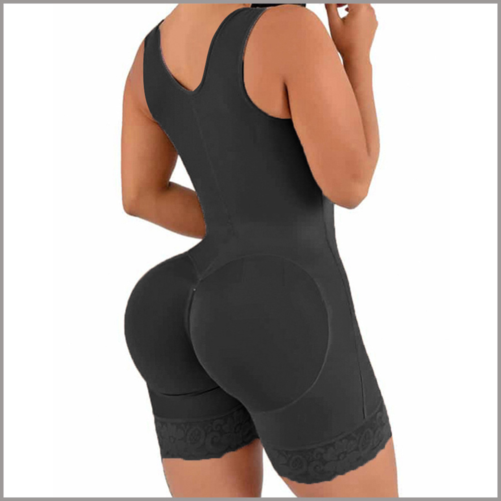 Women's Shapers High compression Fajas Colombianas short girl with chest suitable for daily and postoperative use of weight loss sheath for abdom