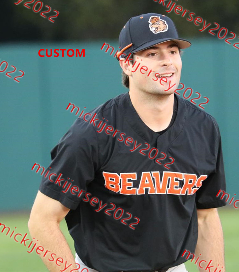 Steven Kwan Michael Conforto OSU Baseball Jersey Andy Armstrong Adley Rutschman Jacoby Ellsbury Matthew Boyd Ryan Ober Oregon State Beavers Jerseys Cu