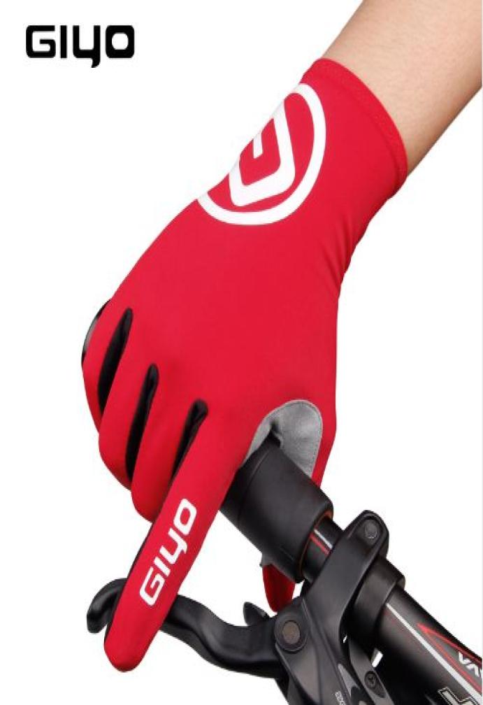 GIYO Touch Screen Long Full Fingers Gel Cycling Gloves Winter Fall Women Men Bicycle Gloves MTB Road Bike Riding Racing Gloves