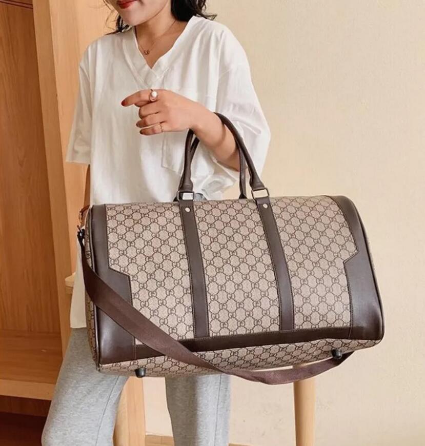 Double duffle bag Duffel Bags luggages pu leather handBags Women large capacity luggage bag baggage waterproof handbag Casual Travel Luxury designer bag
