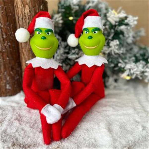 Christmas Decorations Green Monster Elf Ornament Pendant Christmas Doll Pendant Party Supply Christmas Decoration New Year GC2441