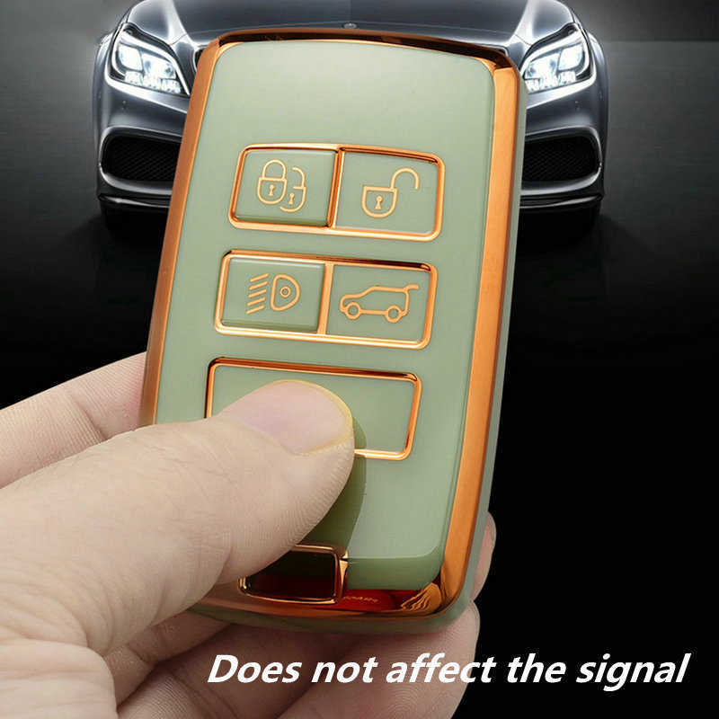 Car Key Plating TPU Car Key Cover Case Ring for Land Rover Range Rover Discovery 5 Sport for JAGUAR XE XF XJ F E-Pace F-Pace Accessories 2024 H250113
