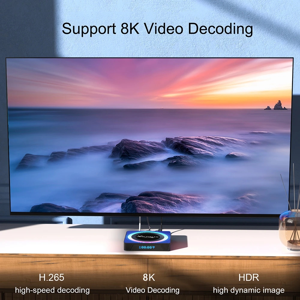 X88 PRO 13 Android 13.0 Smart TV Box 2.4G/5G WIFI6 4GB 32GB 64G 8K HD Media Player BT5.0 RK3528 H.265 Set Top Box