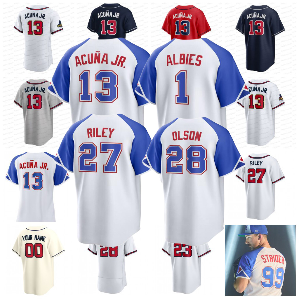 Ronald Acuna Jr. Jersey Austin Riley Matt Olson Ozzie Albies Michael Harris II Eddie Rosario Sean Murphy Spencer Strider Chipper Jones 2023 City Connect Baseball, 2023 city connect flexbase
Ronald Acuna Jr. Jersey Austin Riley Matt Olson Ozzie Albies Michael Harris II Eddie Rosario Sean Murphy Spencer Strider Chipper Jones 2023 City Connect Baseball, 2023 city connect flexbase
