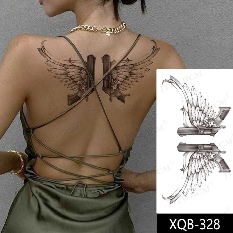5 PC Temporary Tattoos Women's Body Protection Tattoo Sexy Art Painting Tattoo Temporary Waterproof Touch Sticker Arm Flower for Women Leg Ladies