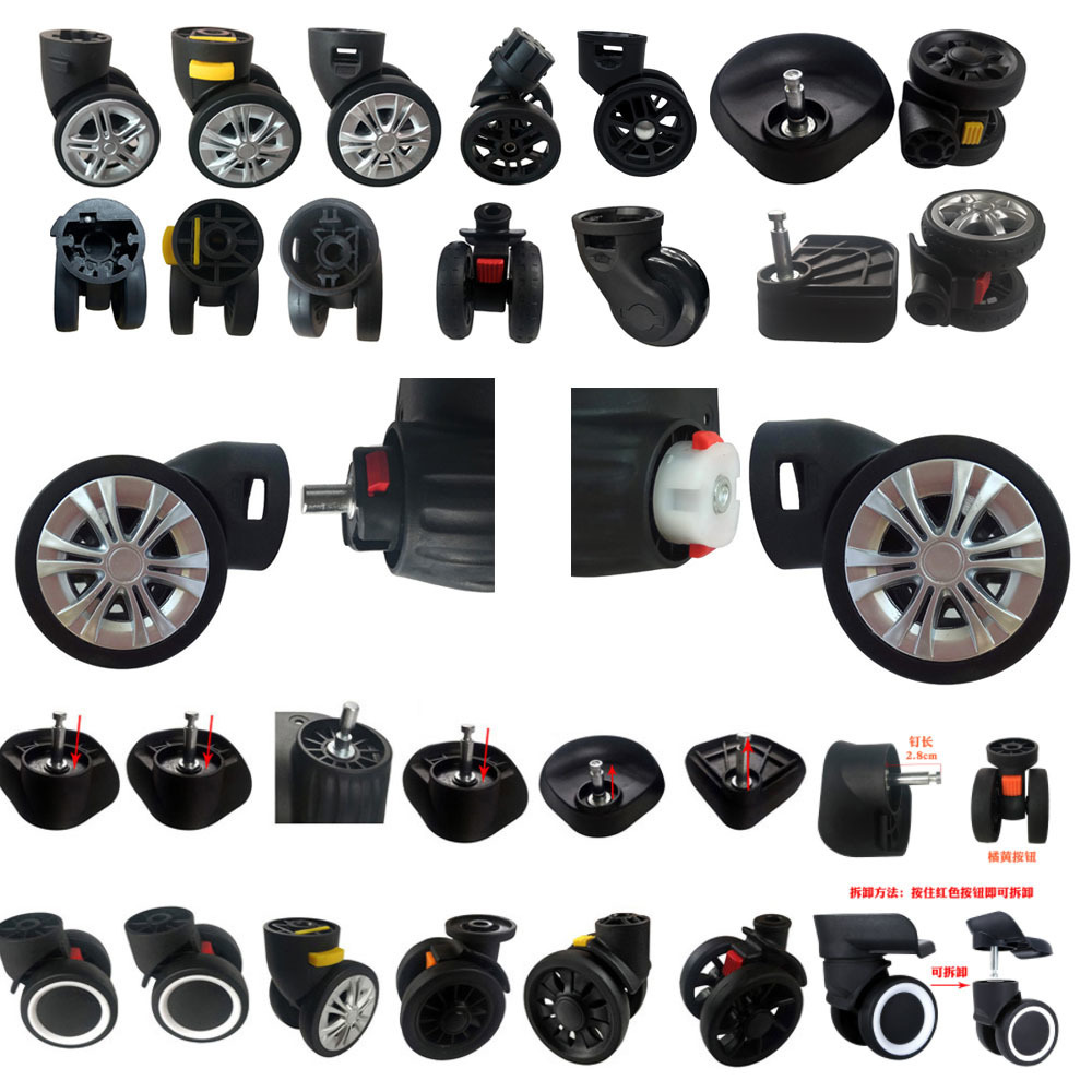 Bag Parts Accessories Suitcase Luggage Replacement Dismountable Removable Universal Wheels PlugIn Detachable Wheel Pulley Repair 230404
Bag Parts Accessories Suitcase Luggage Replacement Dismountable Removable Universal Wheels PlugIn Detachable Wheel Pulley Repair 230404