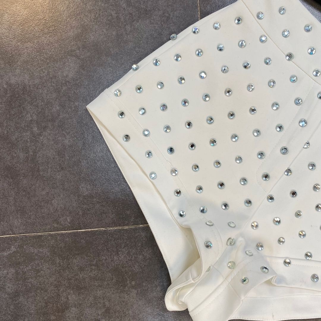 Womens Shorts PREPOMP Spring Summer Arrivals High Waist Diamonds Streetwear Women GA134 230403