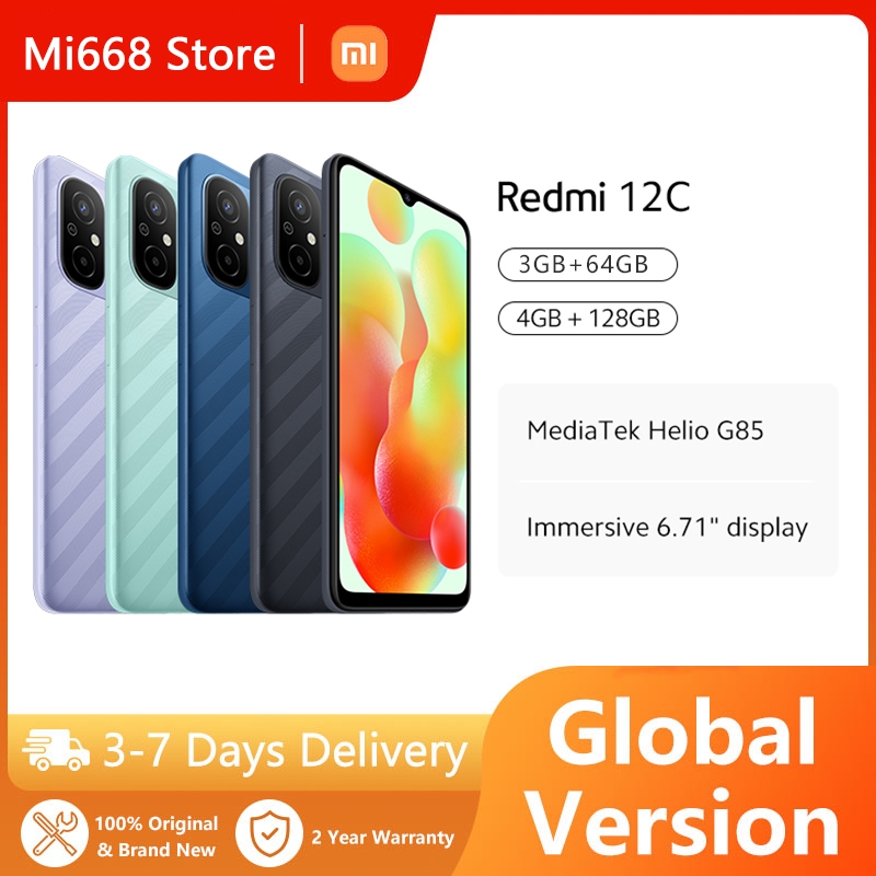 Global Version Xiaomi Redmi 12C smartphone 50MP Camera 6.71 inch 5000mAh High-capacity Battery Helio G85 Octa Core
Global Version Xiaomi Redmi 12C smartphone 50MP Camera 6.71 inch 5000mAh High-capacity Battery Helio G85 Octa Core