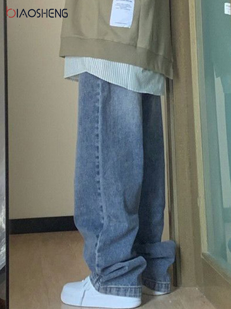 Women's Jeans Jeans Women Vintage 90S Baggy Straight Denim Trousers Y2k High Waist Loose Wide Leg Casual Long Pants Clothing Female Streetwear 23