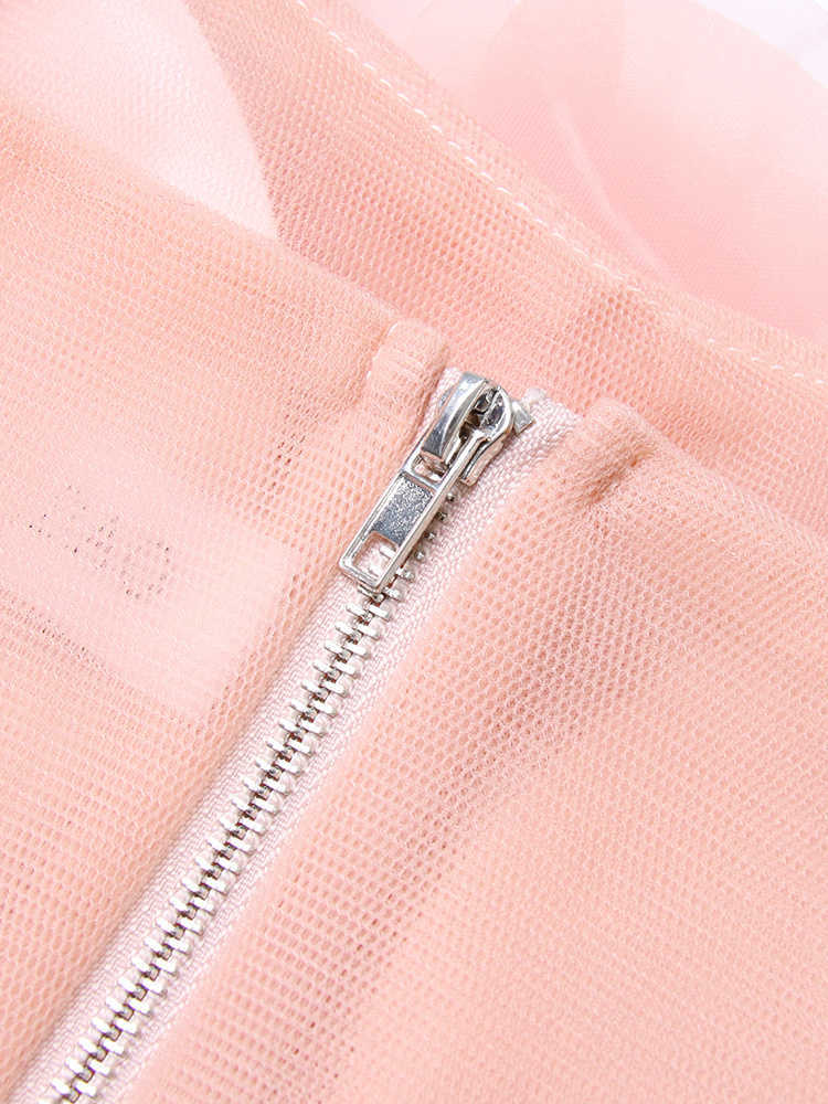 VGH Fashion Summer Sexy Pink Tank Tops For Women Strapless Sleeveless Patchwork Floral Solid Vests Female Clothes New 2023 Style