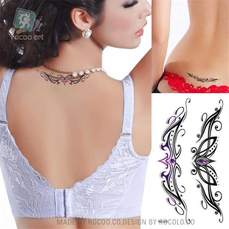 5 PC Temporary Tattoos Body Art Waterproof Temporary Tattoos For Men And Women 3D Beautiful Bracelet Design Small Arm Tattoo Sticker Wholesale RC2292 