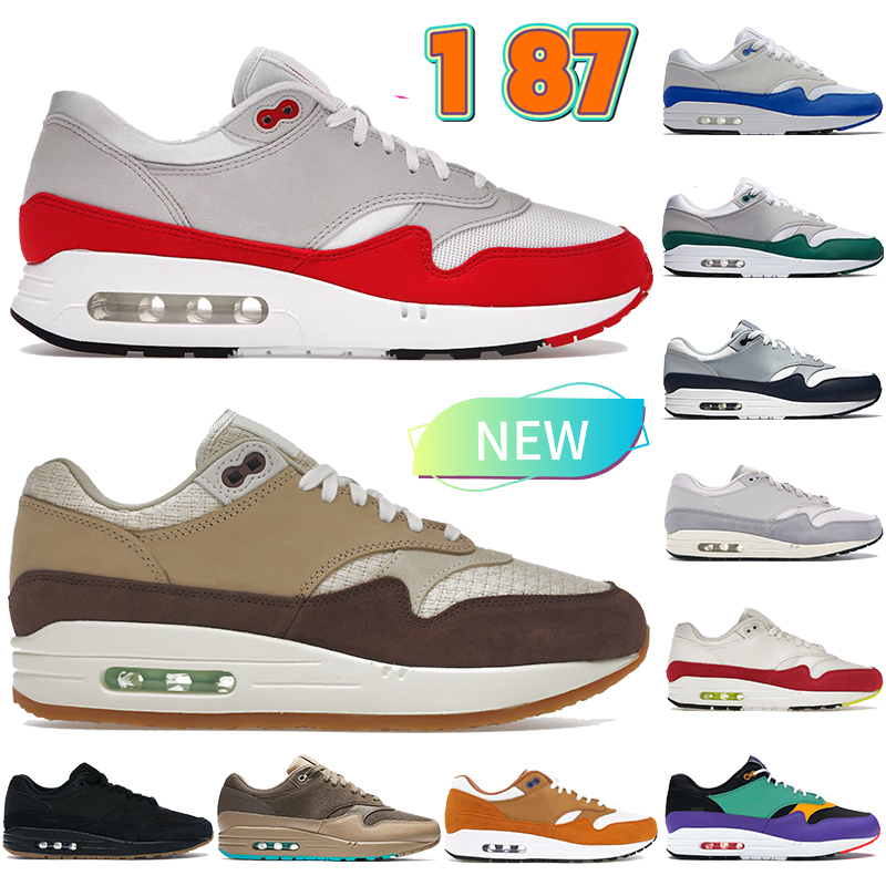 New 1 87 running shoes big bubble sport red designer sneakers Crepe Hemp anniversary royal obsidian Rush Pink white black Ridgerock varsity grey low womens trainers, 24 40-45 black gum
New 1 87 running shoes big bubble sport red designer sneakers Crepe Hemp anniversary royal obsidian Rush Pink white black Ridgerock varsity grey low womens trainers, 24 40-45 black gum
