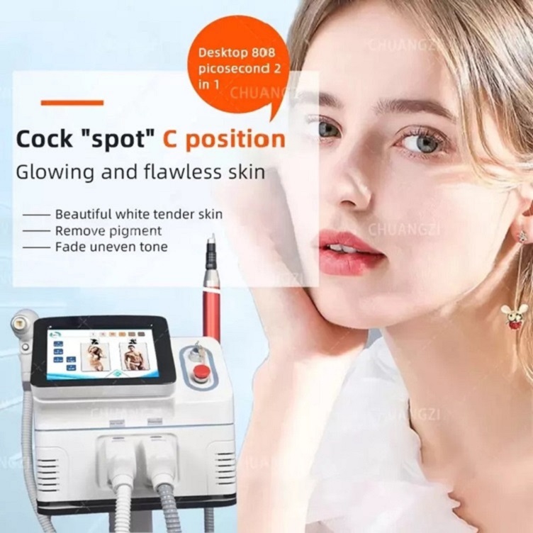 Laser Machine Beauty Salons New 2 in 1 808 Diode Laser Permanent Hair Removal picoseconed Machine
Laser Machine Beauty Salons New 2 in 1 808 Diode Laser Permanent Hair Removal picoseconed Machine