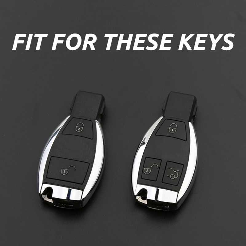 Upgrade New TPU Car Remote Key Case Cover Shell for Mercedes Benz A C E S G Class GLA CLA GLK GLC CLS W204 W176 W251 W205 W463 AMG Keychains