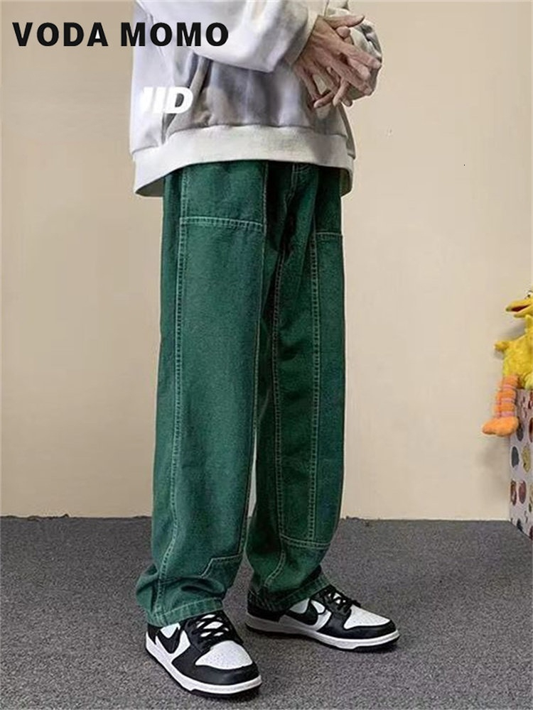 Women's Jeans Summer High Waist Wide Leg Denim Trouser Baggy Streetwear Fashion Straight Cargo Pants Retro High Street Original Stay Jeans 230404