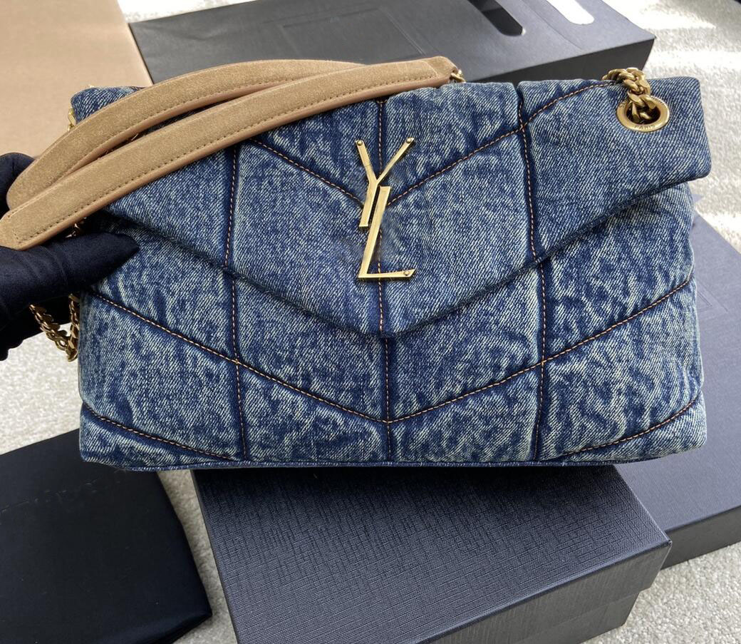 2022 New vintage denim tote bag blue LOULOU PUFFER designer bag fashion washed denim designer bags for women crossbody package tote shoulder bags, White
2022 New vintage denim tote bag blue LOULOU PUFFER designer bag fashion washed denim designer bags for women crossbody package tote shoulder bags, White