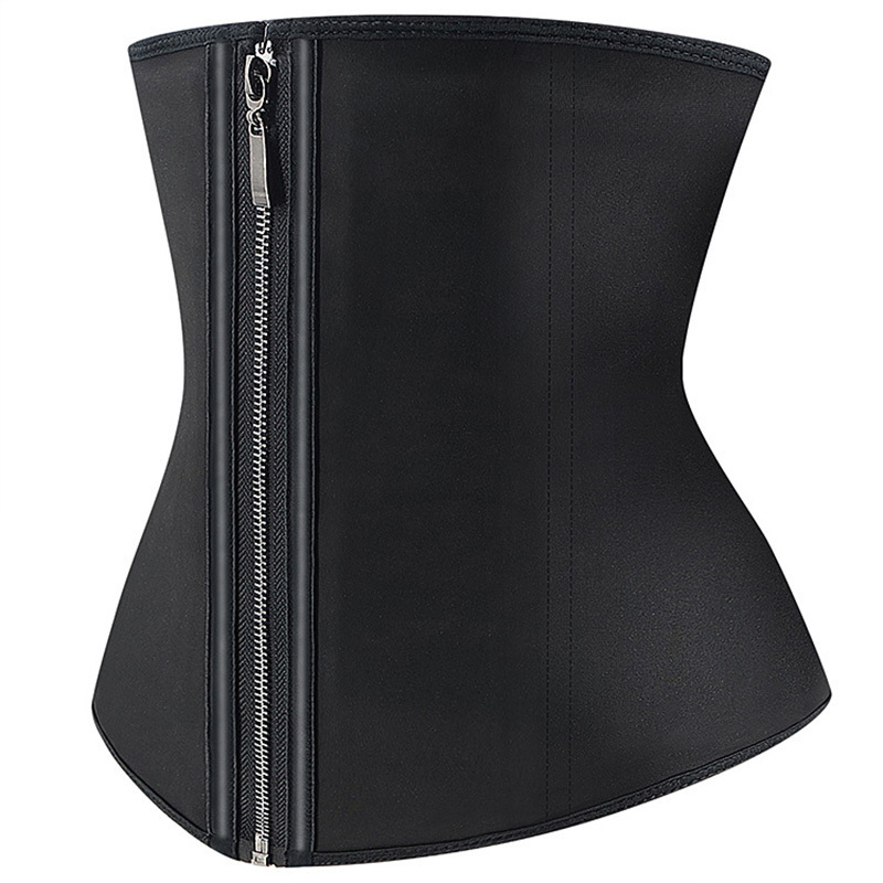 Women's Shapers Latex waist trainer body shape tight corset underwear shape women's steel bone zipper Cincher weight loss belly sports girl 