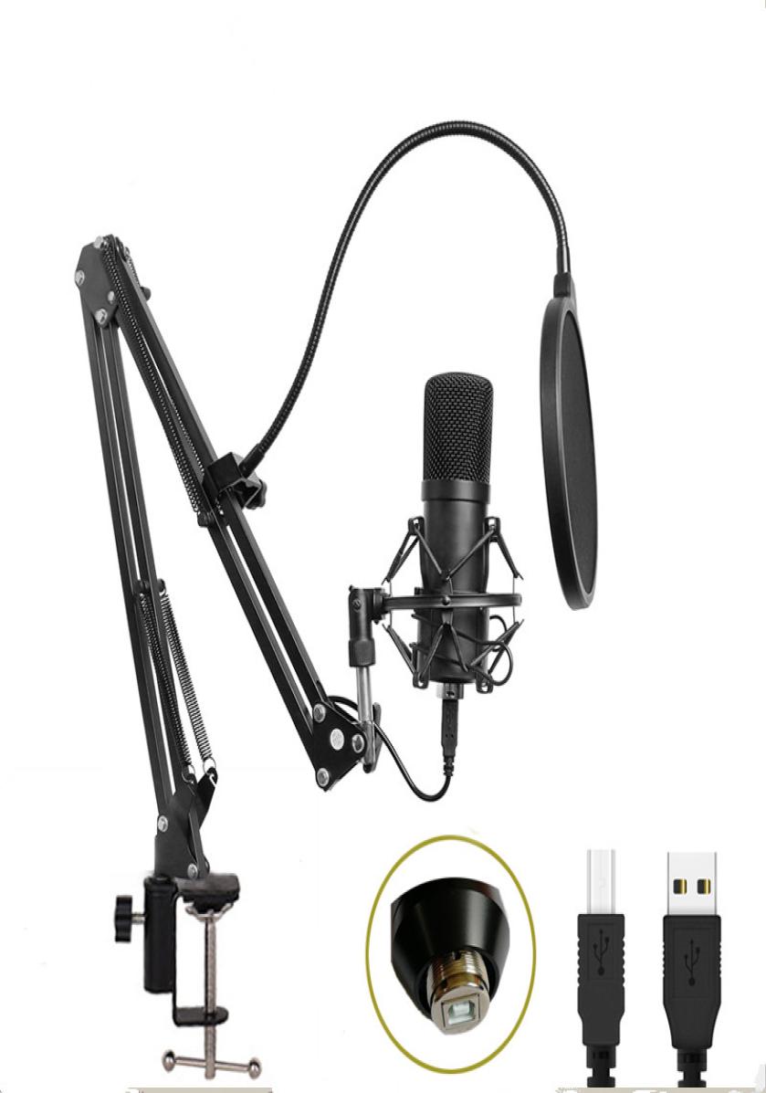 BM700 USB Microphone Kit 192KHZ24BIT Professional Podcast Condenser Microphone for PC Karaoke Youtube Studio Recording Mikrofo
