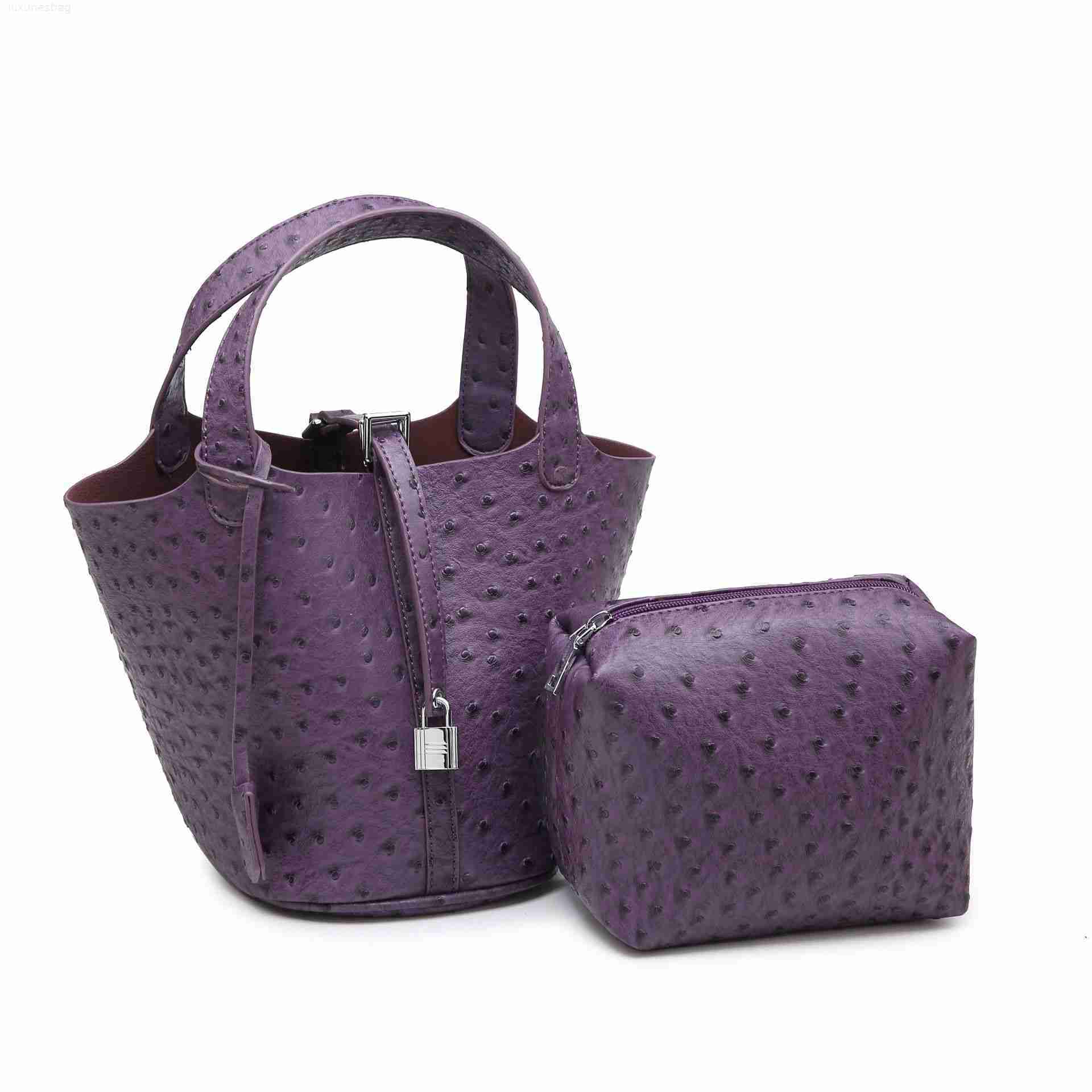 Designer Luxury Vegetable Basket Women's Handbag Fashion Simple Water Bucket Litchi Pattern BagSRKQACDJ Picotin, Blue4
Designer Luxury Vegetable Basket Women's Handbag Fashion Simple Water Bucket Litchi Pattern BagSRKQACDJ Picotin, Blue4