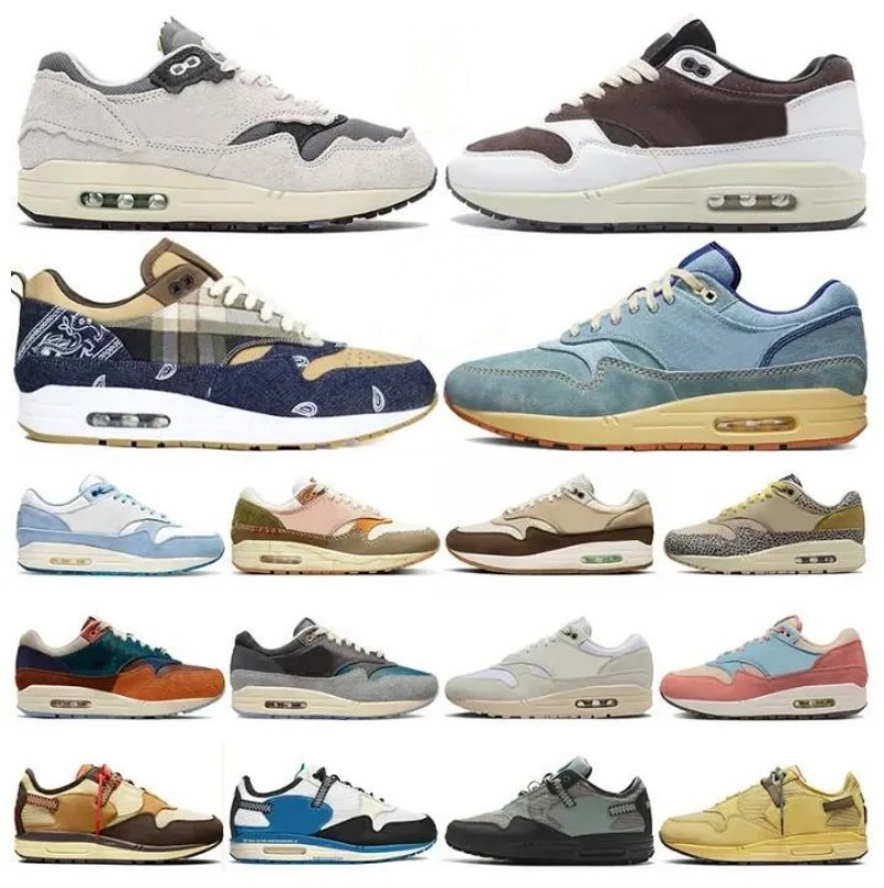 Airmaxs Max 1 87 Running Shoes Mens Women Air Patta Waves Sean Wotherspoon Aqua Monarch Travis Cactus Baroque Brown Anniversary Royal Crepe casual Sneakers, 10
Airmaxs Max 1 87 Running Shoes Mens Women Air Patta Waves Sean Wotherspoon Aqua Monarch Travis Cactus Baroque Brown Anniversary Royal Crepe casual Sneakers, 10