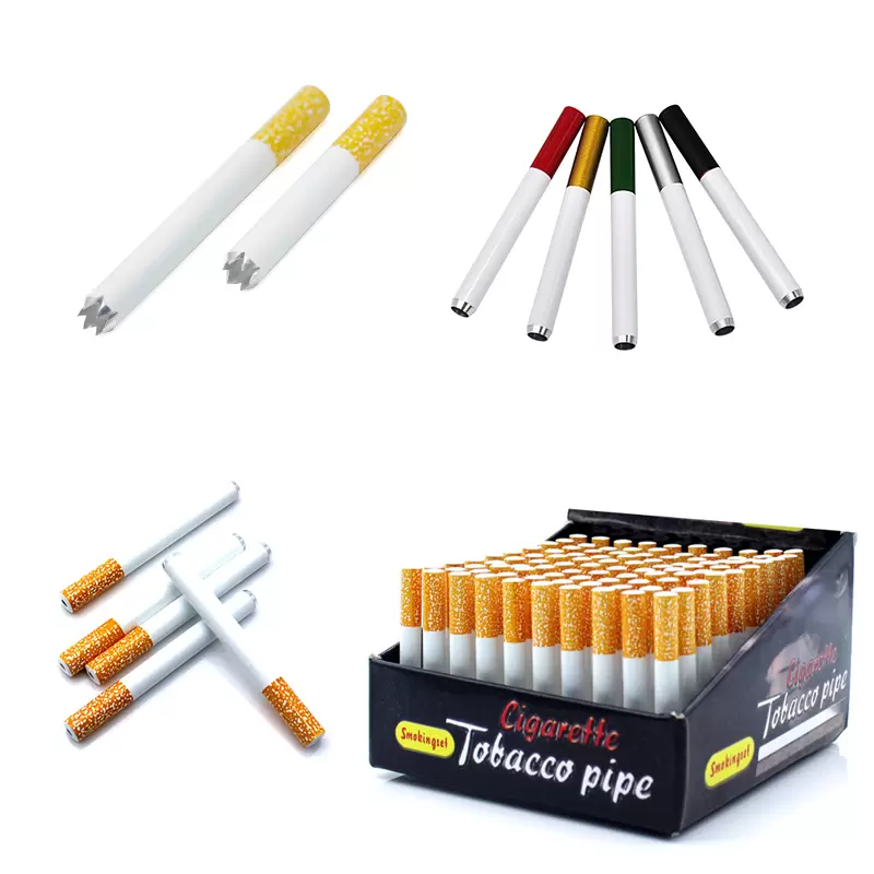 Metal Cigarette Shaped Smoking Pipes 55mm 78mm Length Aluminum Portable Tobacco Hand Pipe Water Bongs
Metal Cigarette Shaped Smoking Pipes 55mm 78mm Length Aluminum Portable Tobacco Hand Pipe Water Bongs