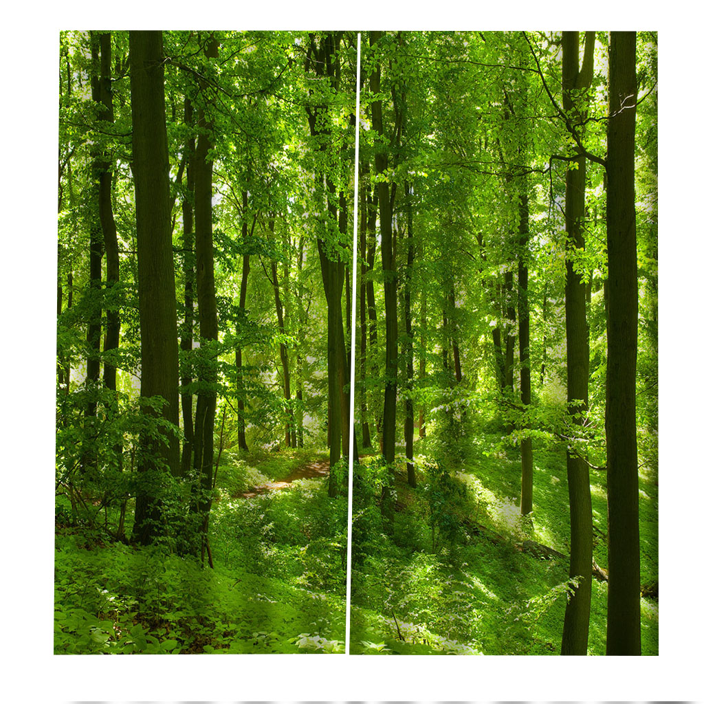 3D Curtain Photo Customize Size green forest curtains Bedroom Living Room Office Cortinas Breakdown Bathroom Shower