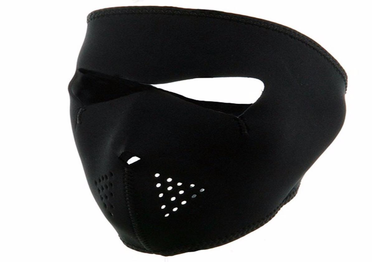 Winter Exercise Mask Cycling Full Face Ski Mask Windproof Outdoor Bicycle Bike Running Black