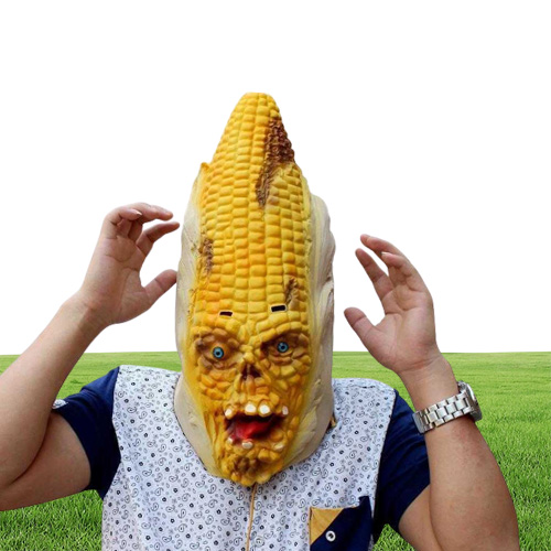 Corn Latex Scary Festival For Bar Party Adult Halloween Toy Cosplay Costume Funny Spoof Mask6243979