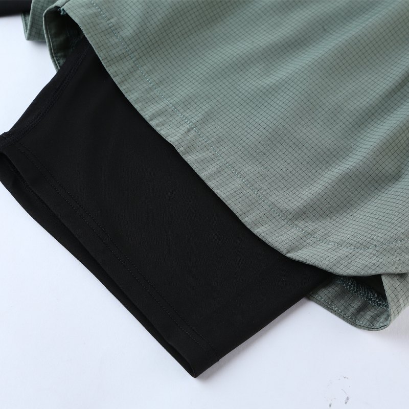 Men's Shorts 2-in-1 Men's Sprint Quick Dry Sprint Lined Marathon Zip Pocket Sprint Double Layer Sports Sprint 230404