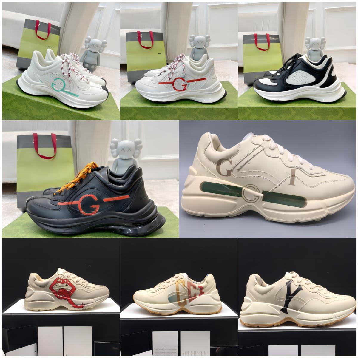 Rhyton Sneakers Ladies Shoe Trainers Luxury Designer Vintage Chaussures Fashion Shoeswave Mouth Sneaker Beige Men Women Size 35-40 with box, Dark grey
Rhyton Sneakers Ladies Shoe Trainers Luxury Designer Vintage Chaussures Fashion Shoeswave Mouth Sneaker Beige Men Women Size 35-40 with box, Dark grey