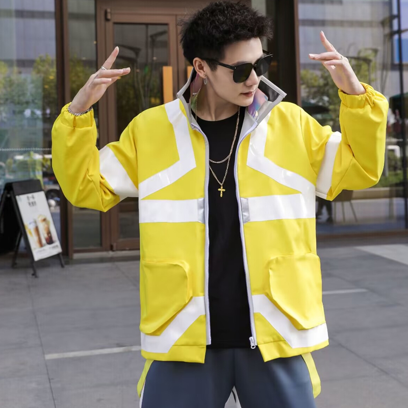 Theme Costume Cyberpunk Edge Runner David Martinez Role Play Costume Rack Collar Jacket Hoodie Zipper Coat Punk Adult Halloween 230404