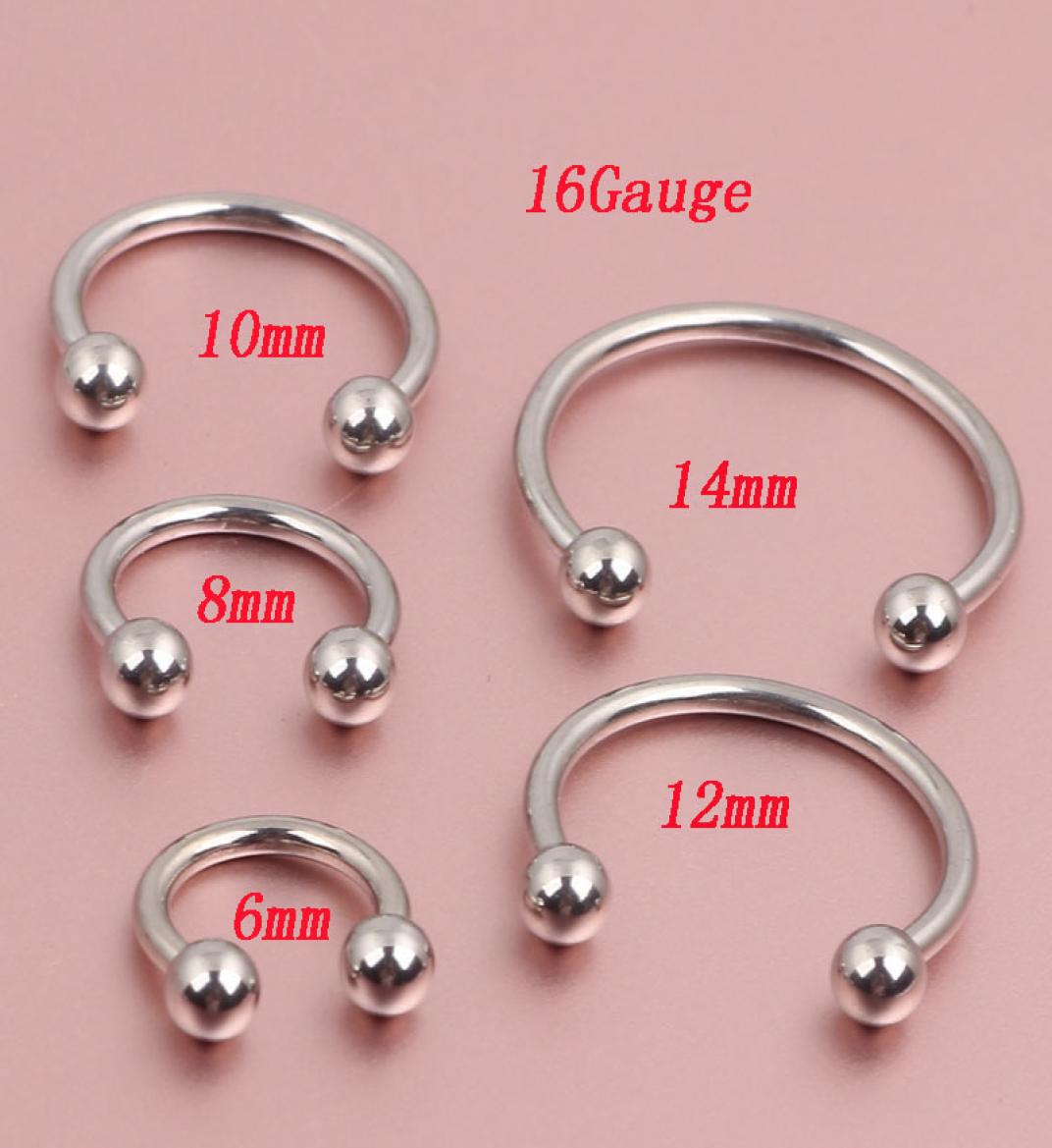 Nose pin N07 100pcs Stainless Steel Body Piercing Jewelry Nose Ring Jewelry Plastic Nose Rings Piercings N19