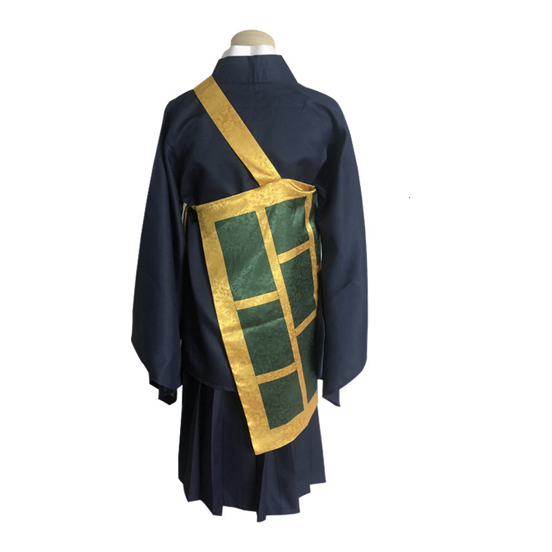 Jujutsu Kaisen Geto Suguru School Uniform Kimono Cosplay Black Blue Polyester Anime Costume