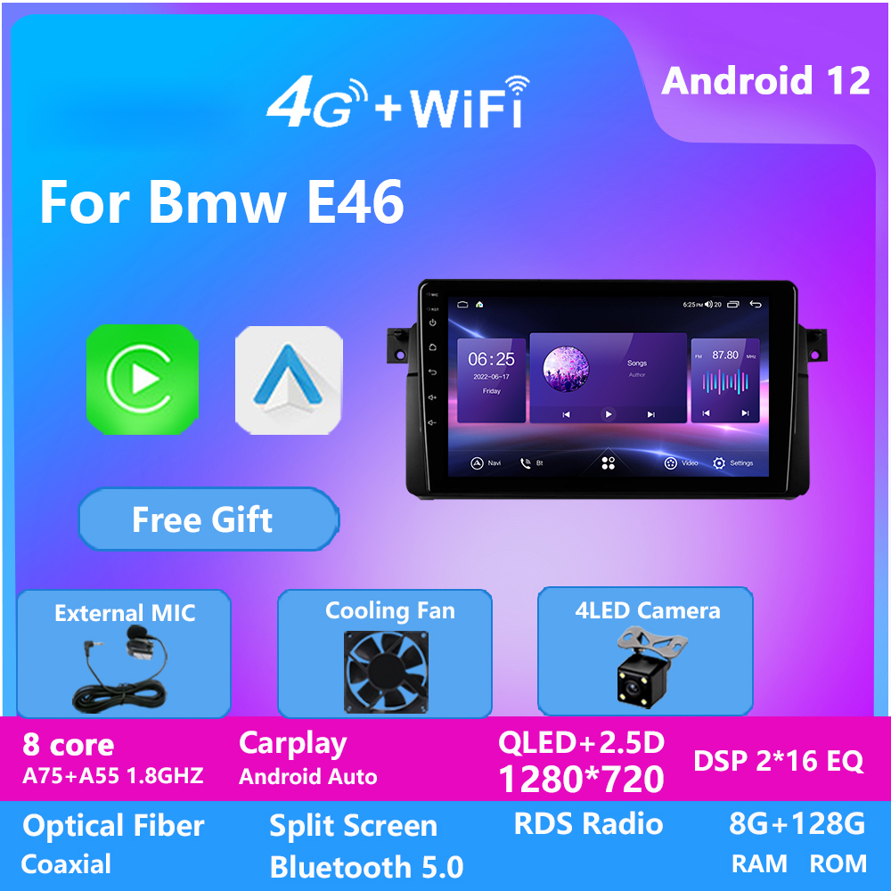 Android Car Player Video Stereo Radio for BMW E46 2000-2006 GPS Navigation 128G ROM Bluetooth WIFI Mirror Link
Android Car Player Video Stereo Radio for BMW E46 2000-2006 GPS Navigation 128G ROM Bluetooth WIFI Mirror Link