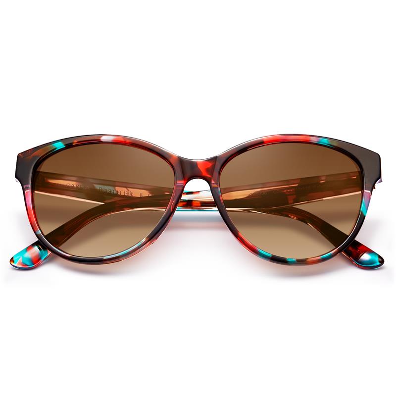 CARFIA Cateye Polarized Sunglasses for Women UV Protection, Italy Handcrafted Acetate Frame with Embossed Pattern Wire Core